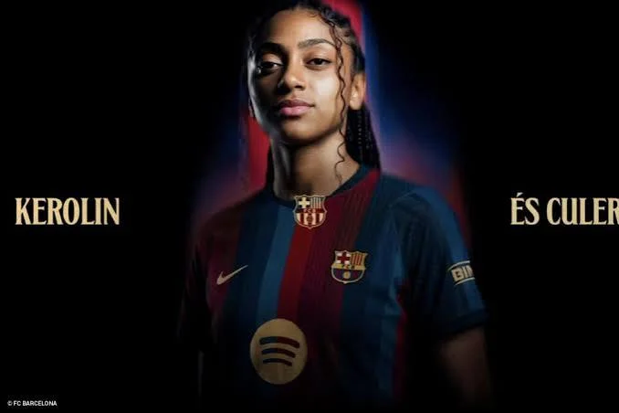 Barcelona anuncia Kerolin em transferência recorde para o futebol feminino brasileiro