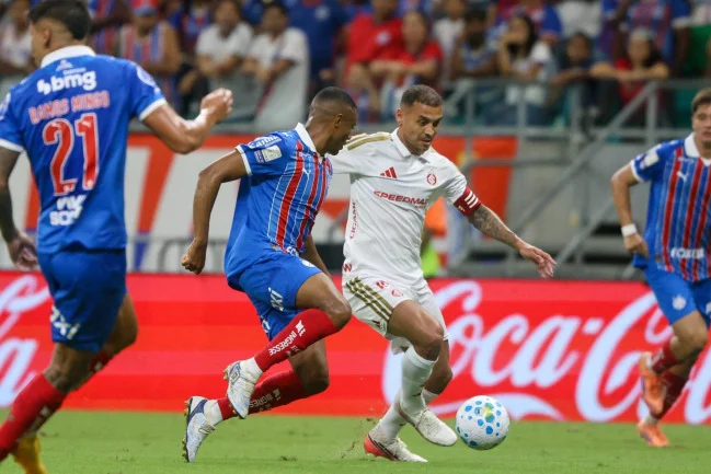 Inter perde para o Bahia e se complica na zona de rebaixamento do Campeonato Brasileiro