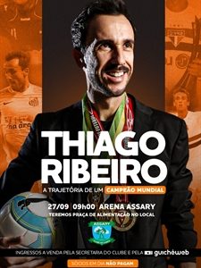 Thiago Ribeiro compartilhará sua trajetória como campeão mundial em palestra neste domingo na Arena Assary