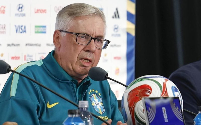 Ancelotti divulga pré-lista com 7 nomes para primeiros amistosos da Seleção Brasileira