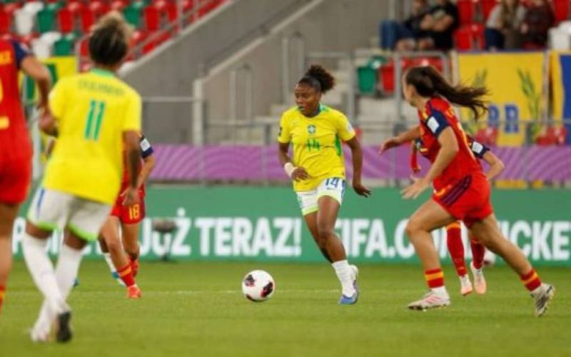 Brasil é eliminado do Mundial feminino Sub-20 após derrota por 1 a 0 para a Espanha