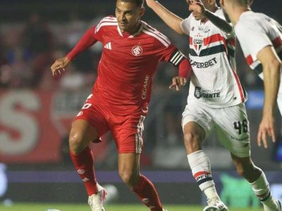 Internacional vive momento crítico e aumenta risco de rebaixamento após derrota para o São Paulo