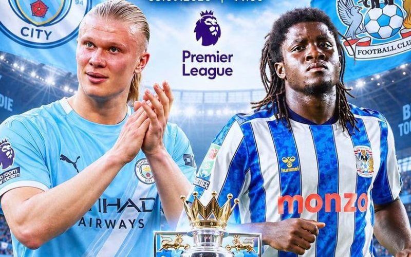 Manchester City enfrente o Coventry na terceira rodada da Premier League com desfalques e novidades no elenco