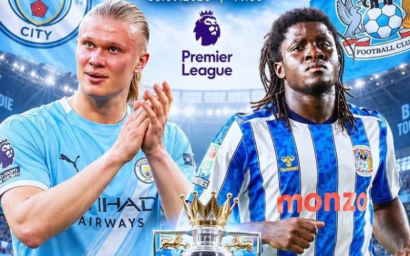 Manchester City enfrente o Coventry na terceira rodada da Premier League com desfalques e novidades no elenco