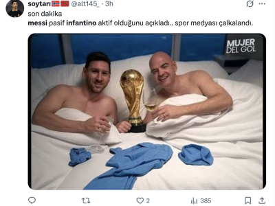 Infantino se atrapalha e vai parar nos memes por suposta torcida à Argentina de Messi