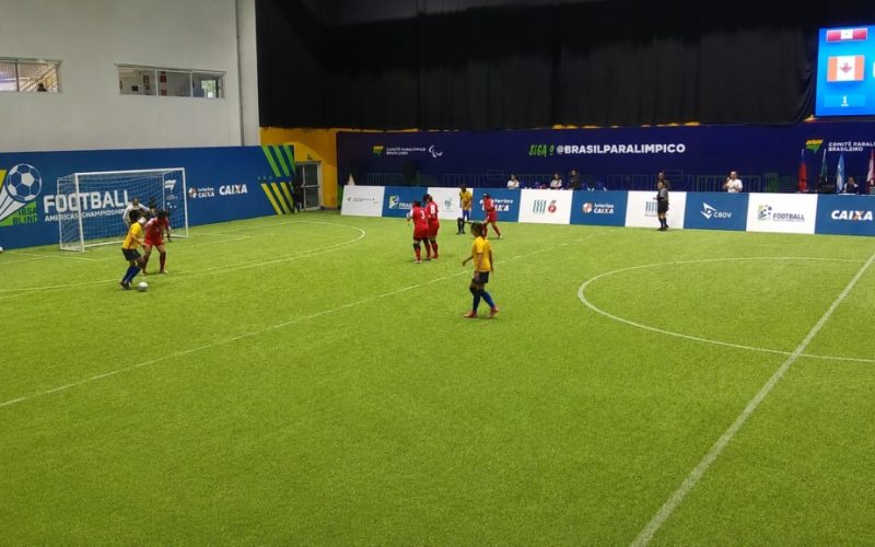 Brasil passa como um furacão e goleia Canadá por 7 a 0 na estreia da Copa América feminina de futebol de cegos