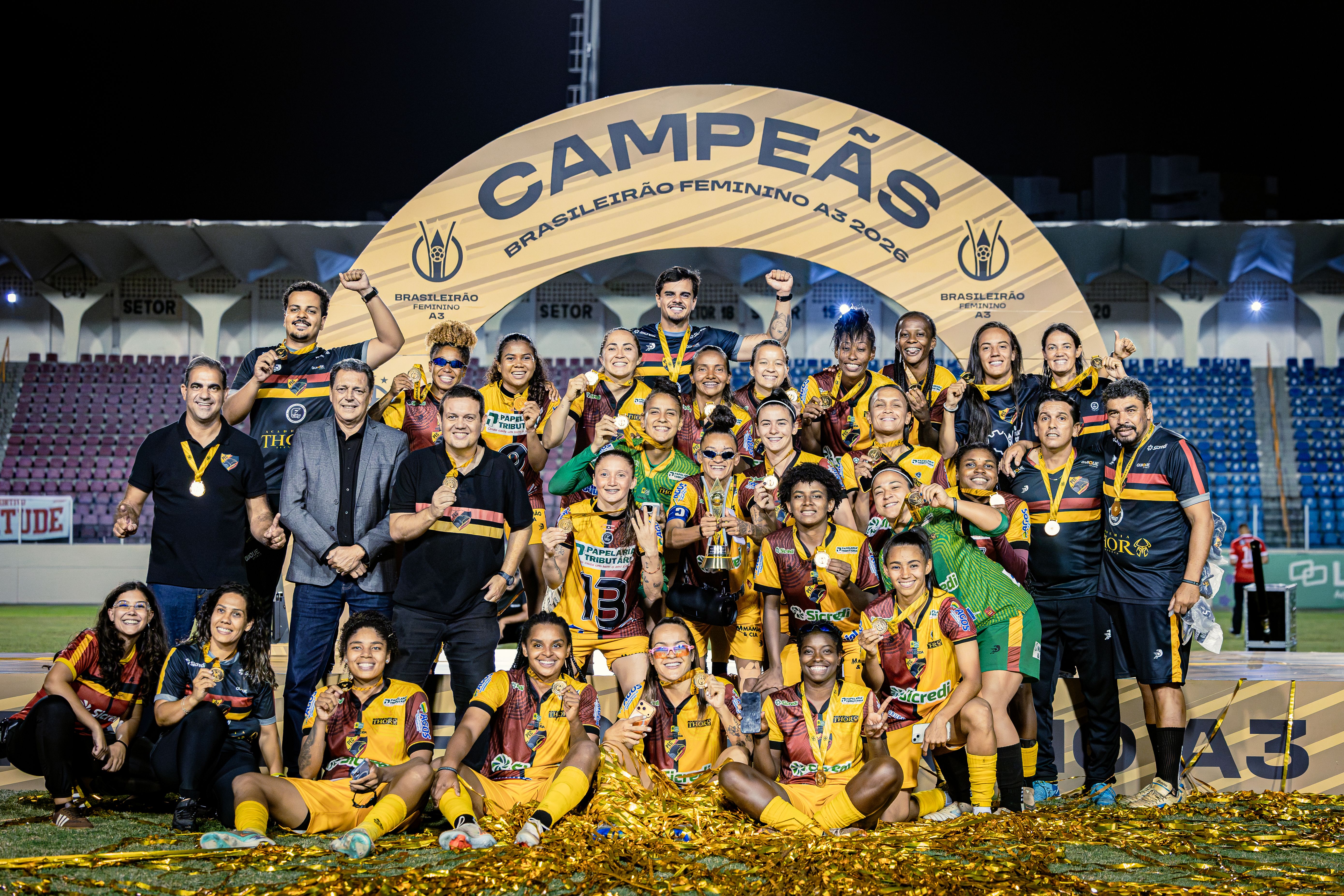 Planalto-GO é campeão da maior edição da história do Brasileirão Feminino A3 em Aracaju