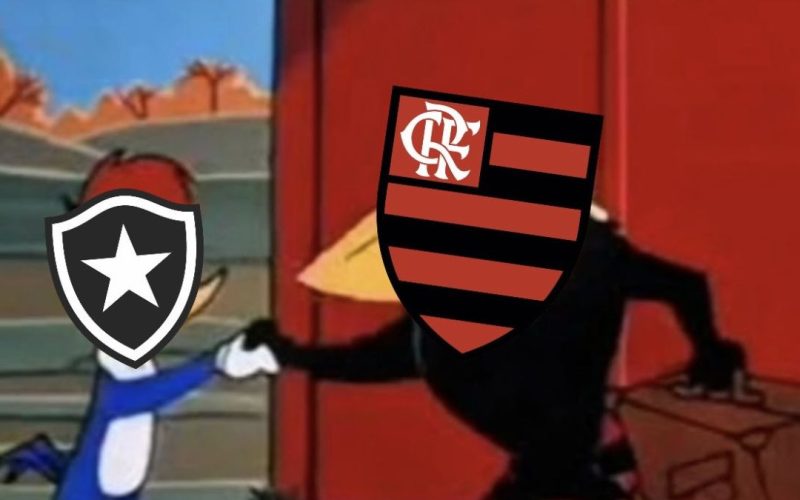Flamengo usa memes para agradecer ao Botafogo e assume liderança do Brasileirão após empate do rival contra o Palmeiras