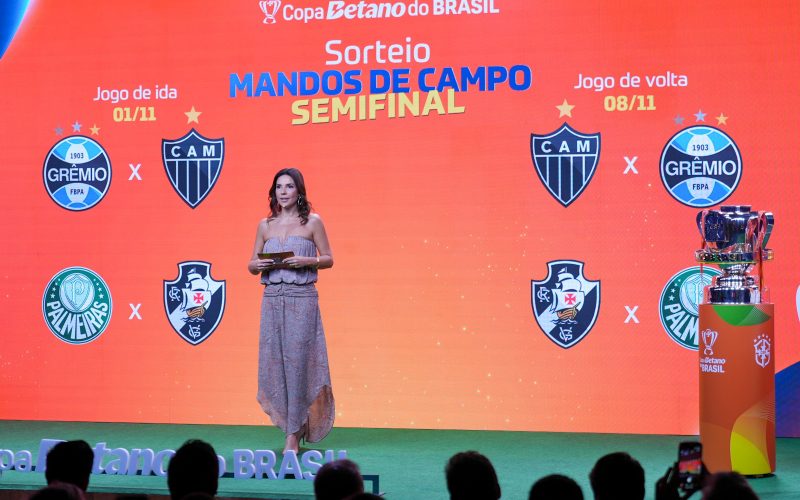 Atlético-MG e Vasco serão mandantes no jogo de volta da semifinal da Copa do Brasil; Grêmio e Palmeiras jogam em casa na ida