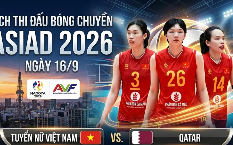 Bastidores ASIAD 2026: Seleção de Vôlei Feminino do Vietnã enfrenta Qatar em partida decisiva no início da competição