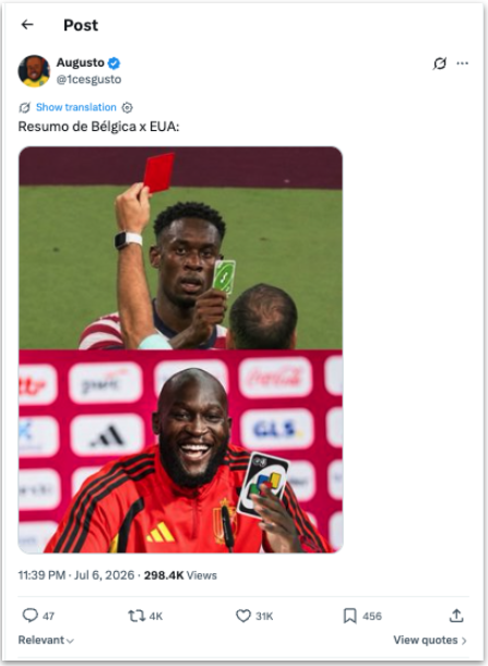 Meme da Bélgica e EUA