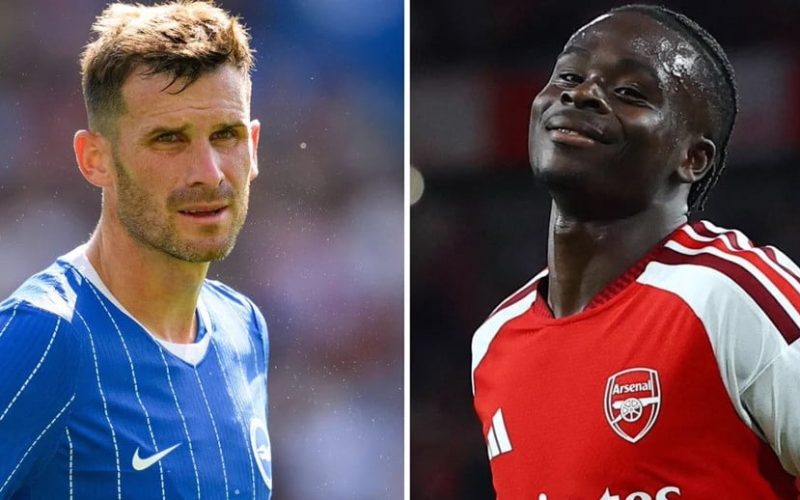 Arsenal tenta recuperar a liderança da Premier League contra Brighton pela 5ª rodada do Campeonato Inglês