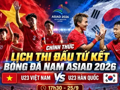 U23 Vietnã enfrenta Hàn Quốc nas quartas de final do ASIAD 2026 após fase de grupos complicada