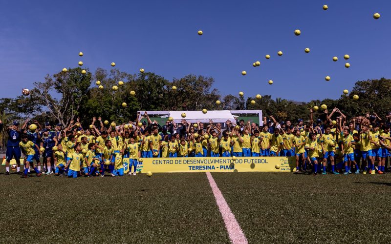 CBF inaugura Centro de Desenvolvimento do Futebol no Piauí com festa para crianças