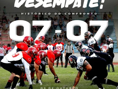 Vasco e Urubu se enfrentam em duelo decisivo no Futebol Americano com retrospecto equilibrado