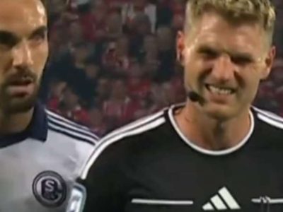 Árbitro se lesiona e para jogo durante vitória do Schalke sobre o Union Berlin na Bundesliga