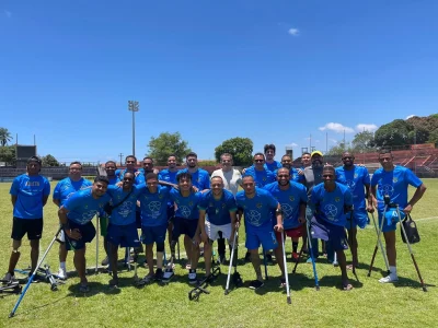 Seleção Brasileira de Futebol para Amputados inicia preparativos para a Copa do Mundo no Estádio Raimundão