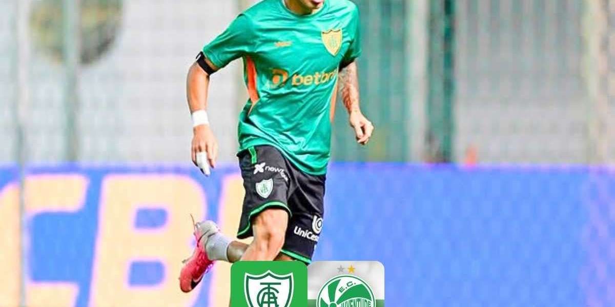 América-MG enfrenta Juventude em duelo crucial na Série B; saiba onde assistir e as escalações confirmadas