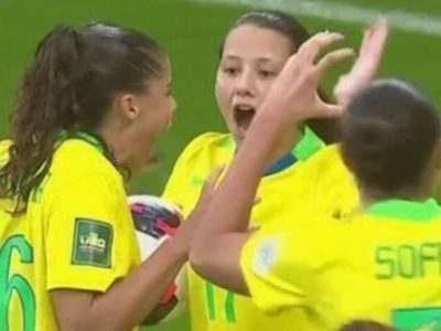 Brasil vence Inglaterra por 2 a 1 e avança com 100% de aproveitamento no Mundial Feminino Sub-20