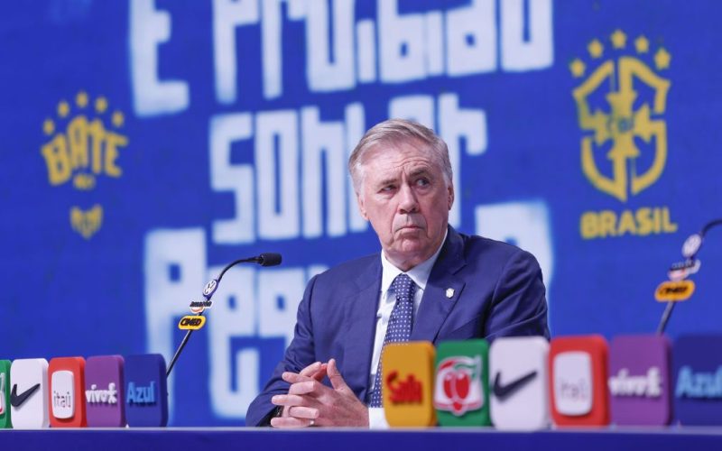 Ancelotti convoca oito estreantes para a Seleção Brasileira na Super Data Fifa contra Austrália e Índia