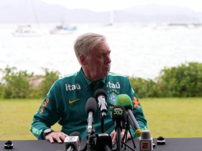 Ancelotti revela escalação do Brasil com Vini Jr., Raphinha e Estêvão para amistoso contra a Austrália