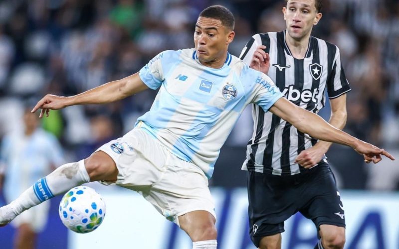 Gol do Grêmio anulado por apenas um centímetro gera polêmica em vitória do Botafogo