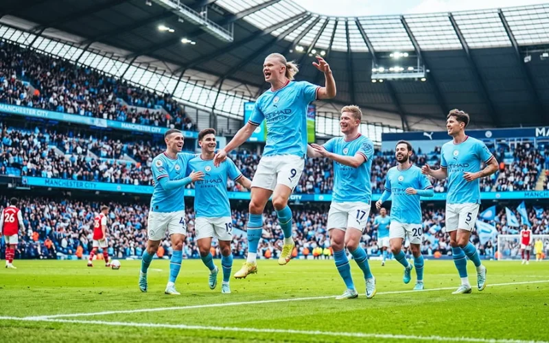 Haaland brilha com gol decisivo e City vence United com um a menos na Premier League