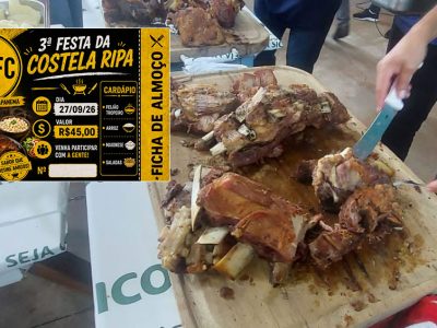 Boa Vista Futebol Clube realiza 3ª Festa da Costela Ripa com almoço em prol do clube neste domingo