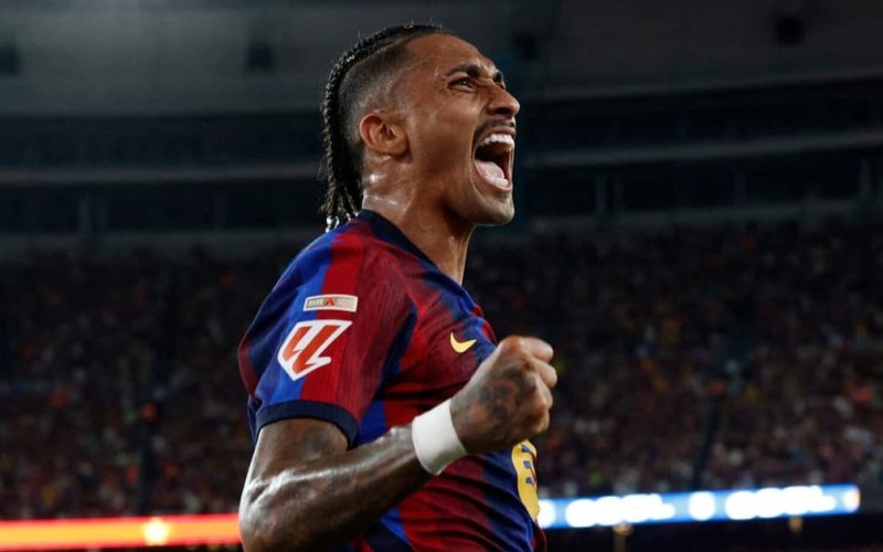 Raphinha se iguala a Messi e brilha nas primeiras rodadas da La Liga pelo Barcelona