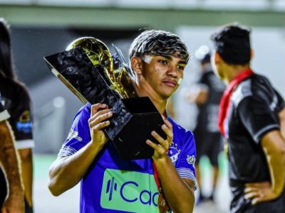 Lauã Gabriel, jovem promessa de Rorainópolis, brilha em estreia pelo Palmeiras de Goiás na Goiânia Cup