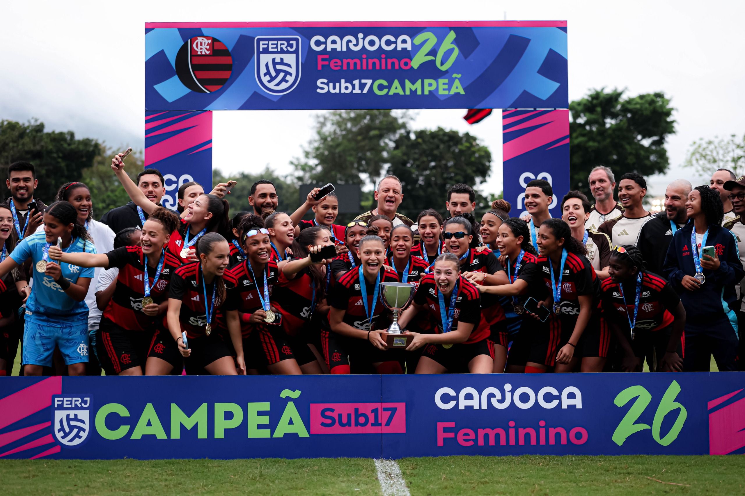 Flamengo se consagra campeão invicto do Carioca Feminino Sub-17 com vitória sobre o Vasco