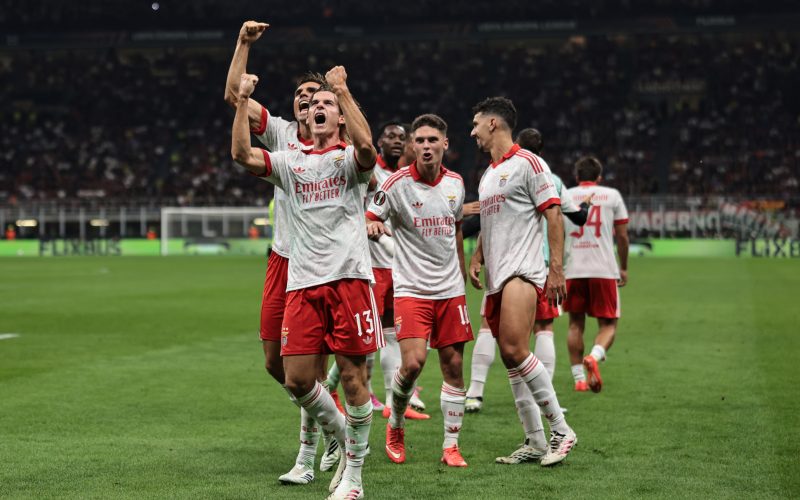 Benfica atinge quinta vitória histórica em Itália ao vencer o Milan na Europa League