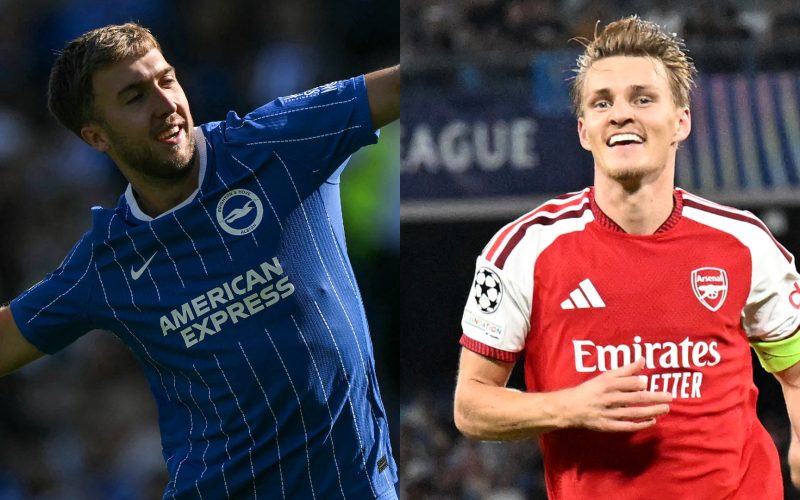 Brighton recebe Arsenal em duelo de opostos na Premier League; saiba tudo sobre a partida!