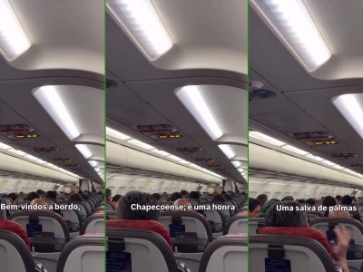 Chapecoense é homenageada durante voo para reencontro emocionante com o Atlético Nacional em Medellín