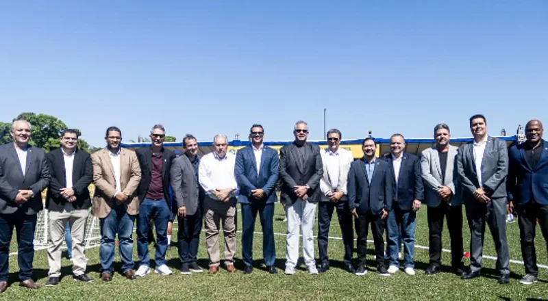 FERJ marca presença na inauguração do Centro de Desenvolvimento do Futebol em MS com foco na formação de jovens talentos