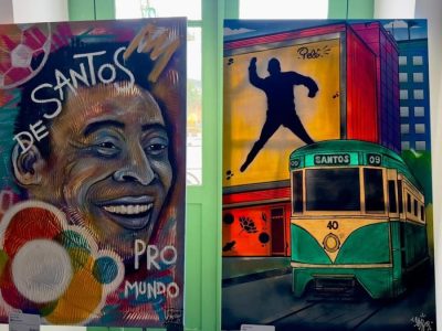 Museu Pelé apresenta exposição “O Rei em Cores” com 12 obras de arte urbana que celebram a conexão de Pelé com Santos