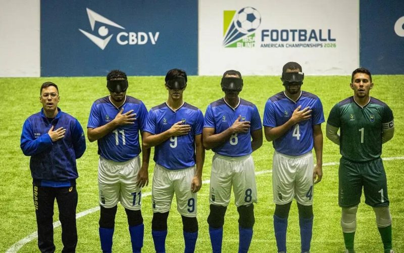 Brasil enfrenta Costa Rica nas semifinais da Copa América de Futebol de Cegos em busca do sétimo título