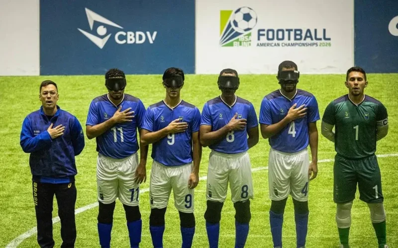 Brasil enfrenta Costa Rica nas semifinais da Copa América de Futebol de Cegos em busca do sétimo título