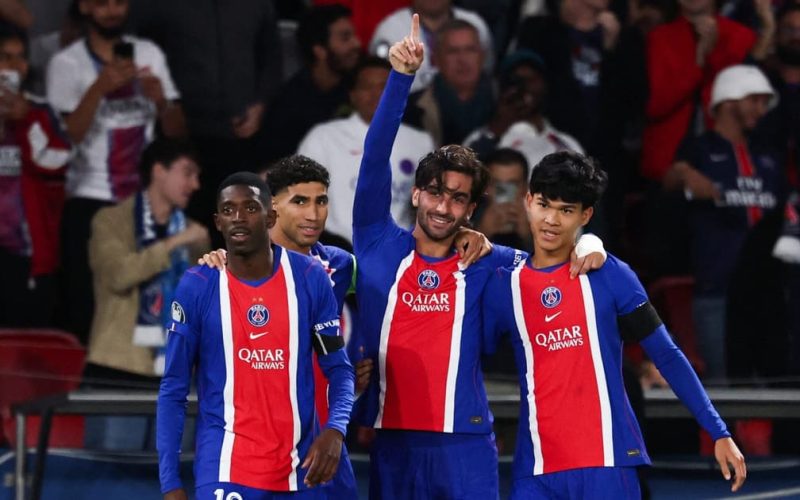 PSG arrasa na estreia da Champions League com goleada de 6 a 1 sobre o Slovan Bratislava