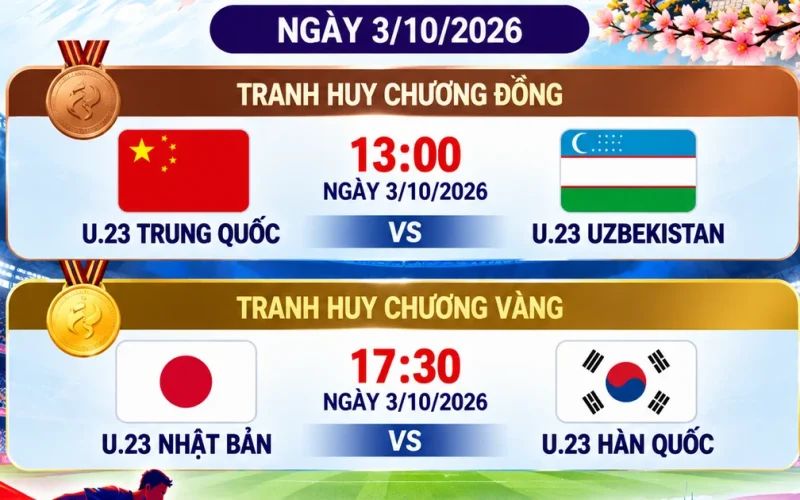 U.23 Hàn Quốc busca o inédito tetracampeonato diante do Japão na final da ASIAD 2023