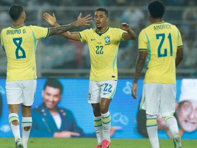 Brasil vence Índia com goleada de 4 a 0 e se prepara para amistosos contra Japão e Singapura