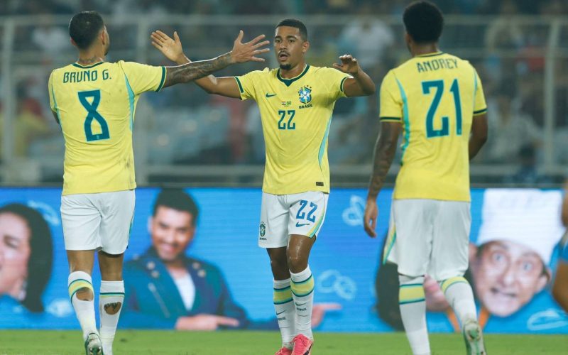Brasil vence Índia com goleada de 4 a 0 e se prepara para amistosos contra Japão e Singapura