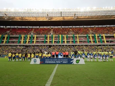 Brasil e Argentina se enfrentam em amistoso na Arena de Pernambuco; jogo serve como preparação para a Copa do Mundo Feminina de 2027