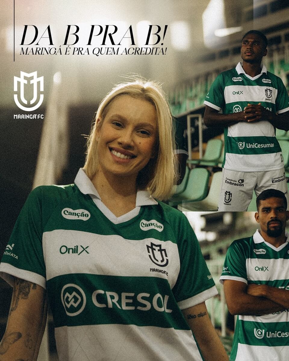 Maringá FC comemora acesso à Série B com nova camisa especial para a torcida Camisa comemorativa Maringá FC Série B 2027