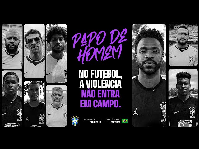 Lançamento de campanha "Papo de Homem" na Arena Pernambuco une jogadores da Seleção Brasileira contra a violência às mulheres e apresenta Plano Nacional do Legado da Copa Feminina 2027