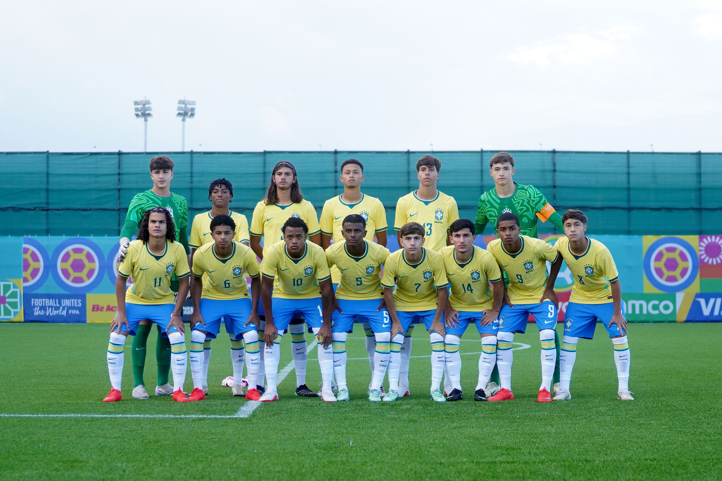 Brasil Sub-15 arrasa Guiné-Bissau com goleada de 8 a 0 na estreia da Copa do Mundo e Festival FIFA