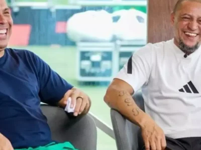 Ronaldo e Roberto Carlos celebram o retorno da Inter de Limeira à Série B após 35 anos de jejum
