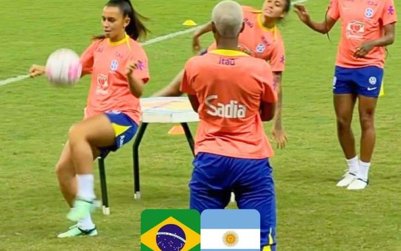 Brasil enfrenta Argentina em amistoso feminino na Arena de Pernambuco; onde assistir e escalações confirmadas