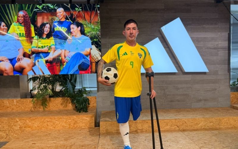 Rogerinho R9 conquista apoio da Adidas para Seleção Brasileira de Futebol de Amputados no Mundial do México