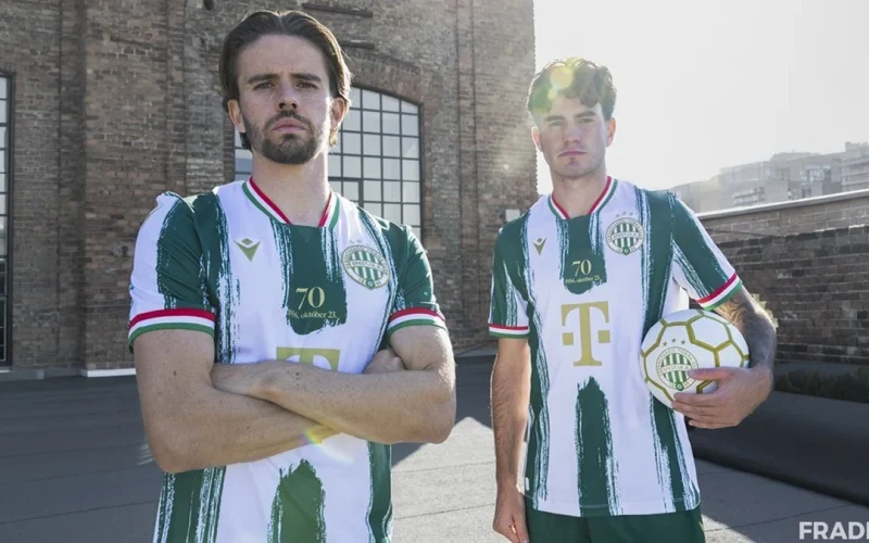 Ferencvárosi TC lança uniforme especial em homenagem aos 70 anos da Revolução Húngara